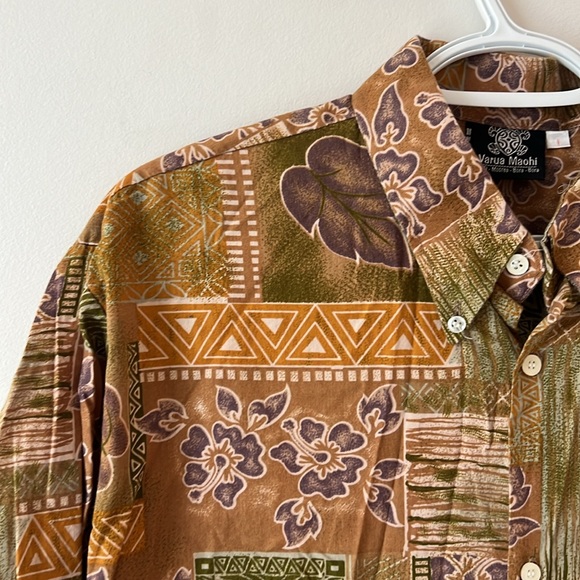 Varua Machi Hawaiian button Down Shirt - Size Large - Picture 3 of 10